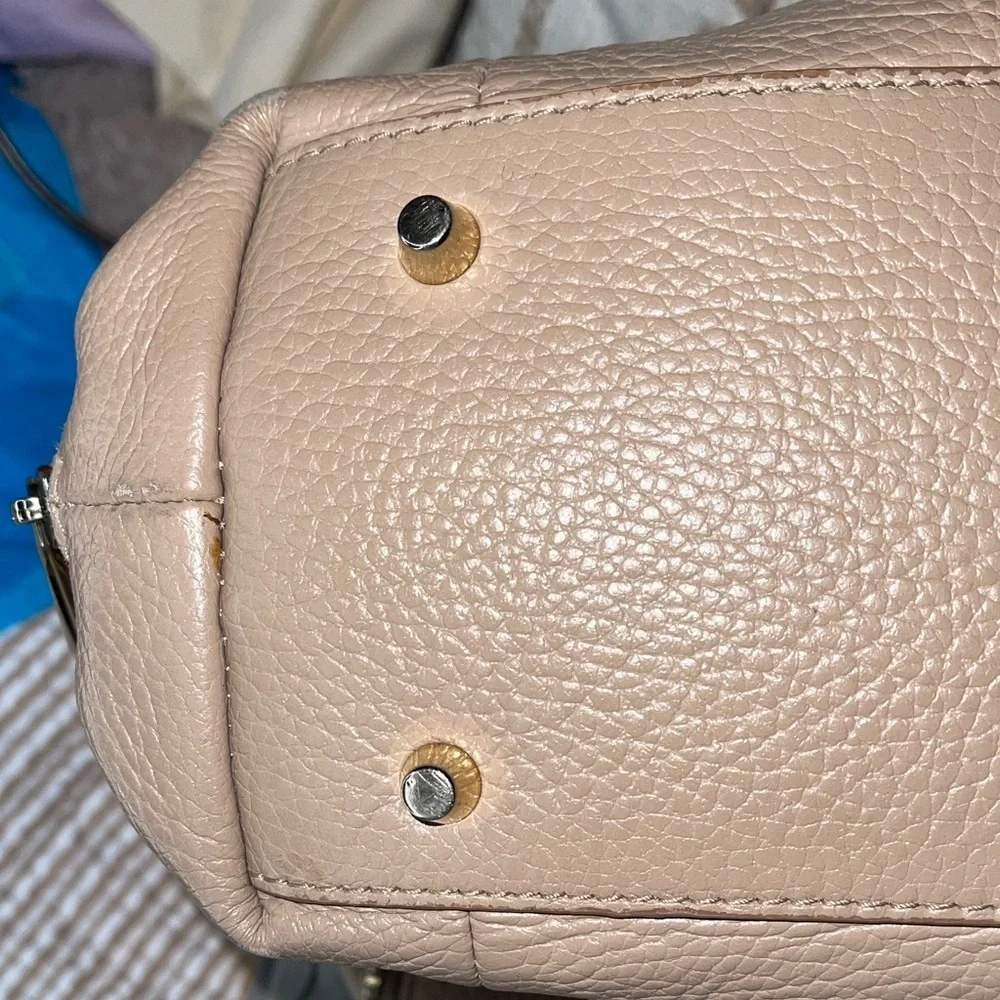 Furla Beige Large Leather Hobo Bag Italian Luxury Furla